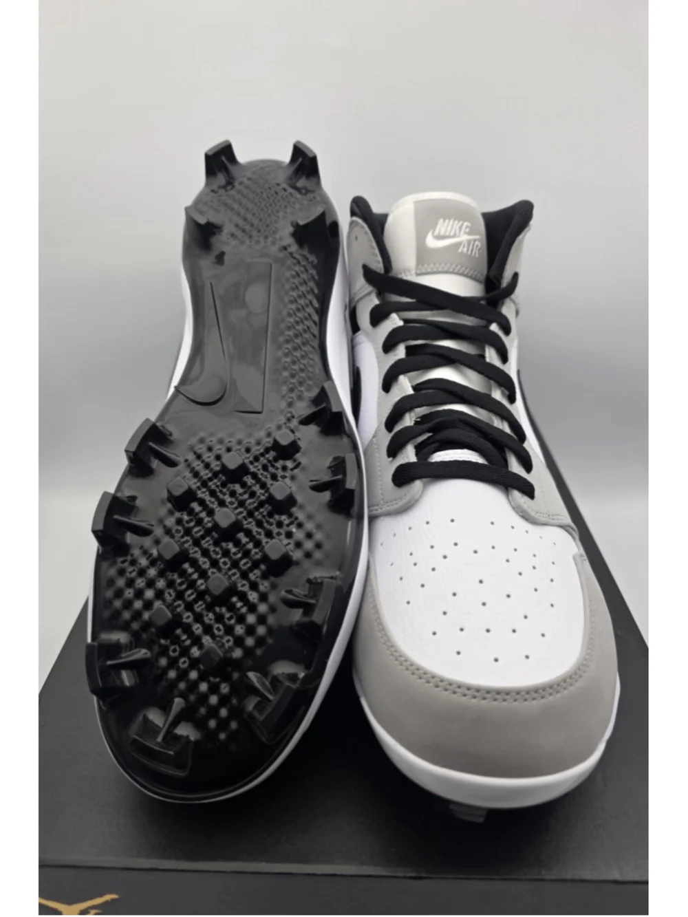 Nike Jordan 1 Retro MCS Light Smoke Grey Black White AV5354-012 Men's Size 12.5